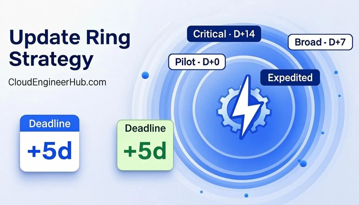 Feature illustration for the article: Windows Update for Business + Intune Update Rings: A Ring Strategy That Works — CloudEngineerHub.com